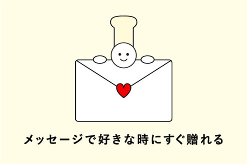 メッセージで好きな時にすぐ遅れる